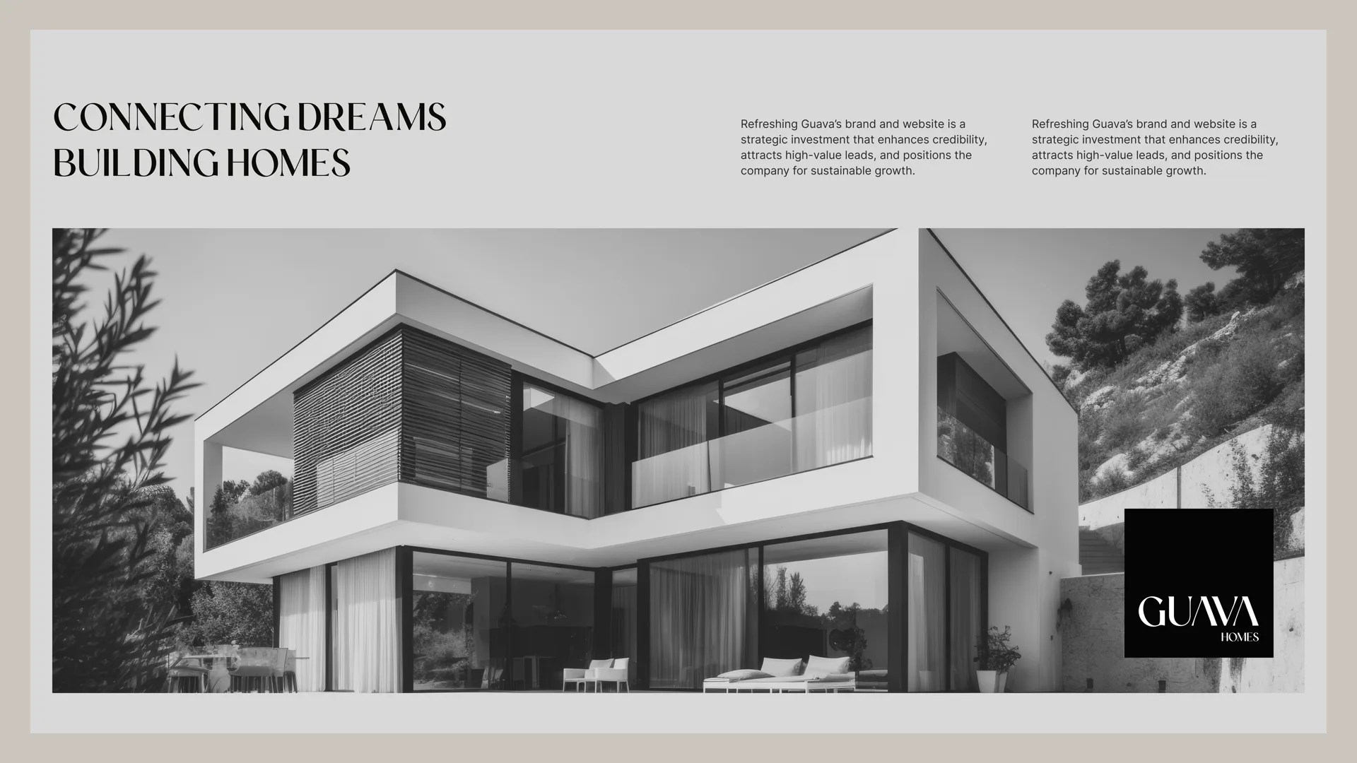 Guava Homes brand application design