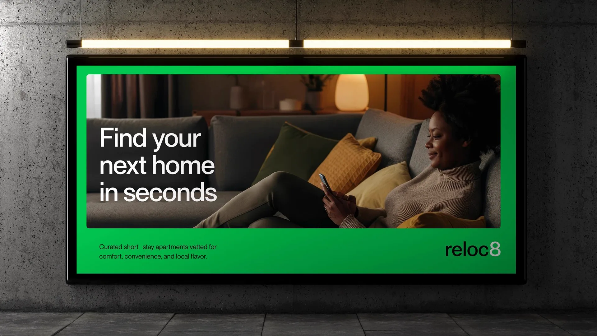 Reloc8 billboard advertising design