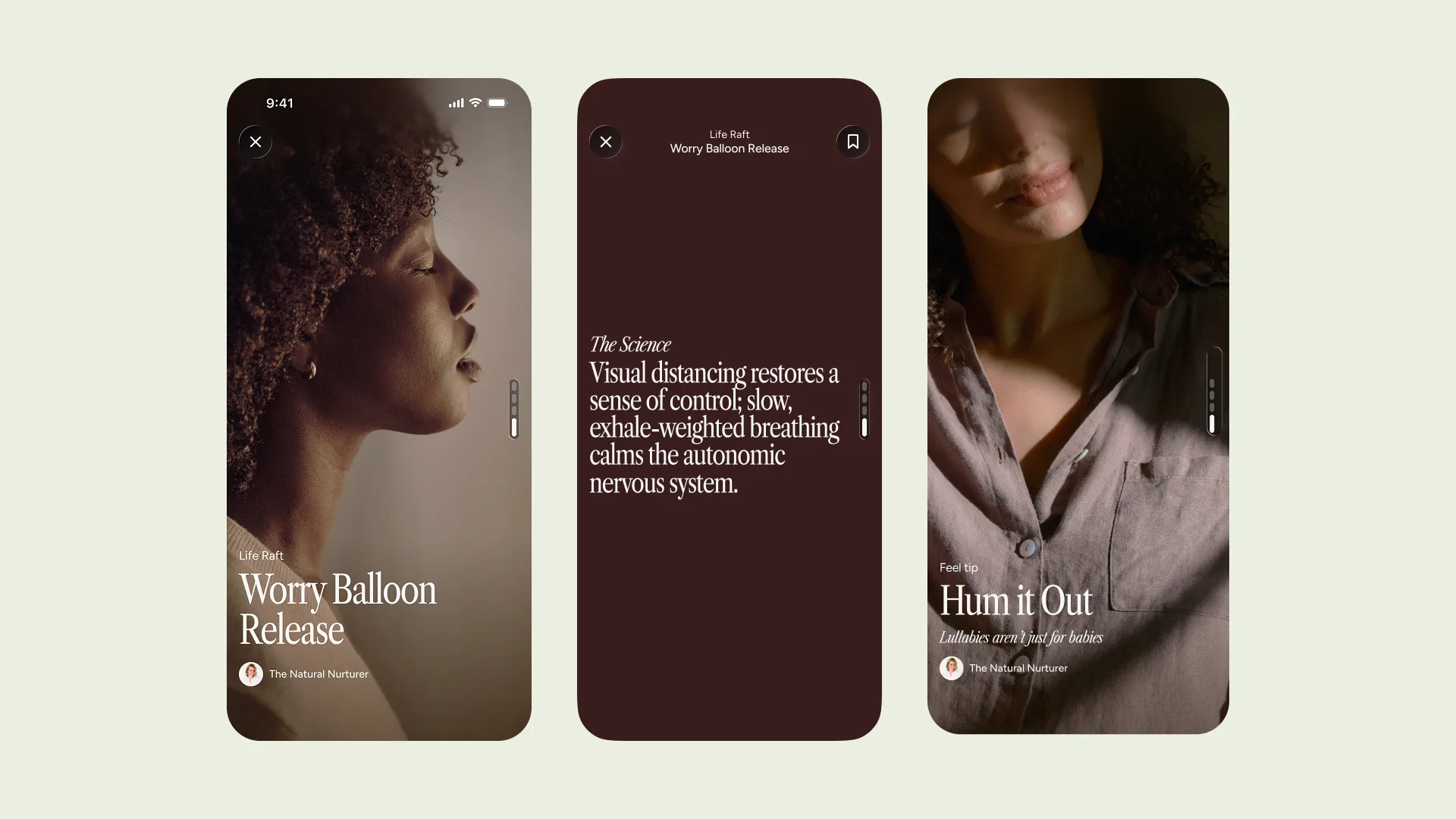 Mavie wellness app visuals featured in the Myndzone Media product video
